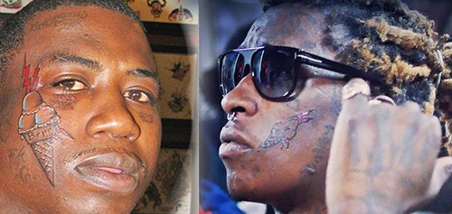 Young Thug célèbre Gucci Mane