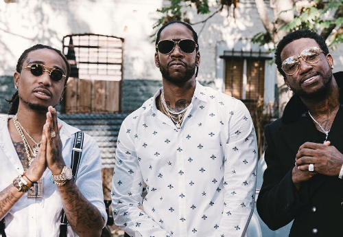 2 chainz, Gucci Mane et Quavo descendent quelques boissons sans forcer
