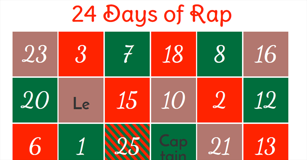 24 Days of Rap
