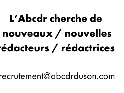 L&rsquo;Abcdr cherche de nouvelles plumes